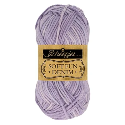 Imagen de Scheepjes Mezclilla Softfun Denim Yarn, Acrílico, 512, 10x50g, 10
