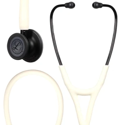 Imagen de Littmann Cardiology IV Fonendoscopio diagnóstico, 6186C, campana de acabado en negro mate, tubo alabastro