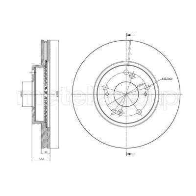 Imagen de Disco de freno METELLI 23 0958C