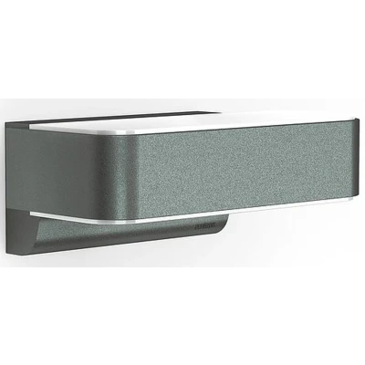 Imagen de Steinel L 810 SC Lámpara LED de pared Connect para exteriores, aluminio, antracita, con consumo 9,8 W y sensor movimiento iHF 160, conectable controlable a través una aplicación