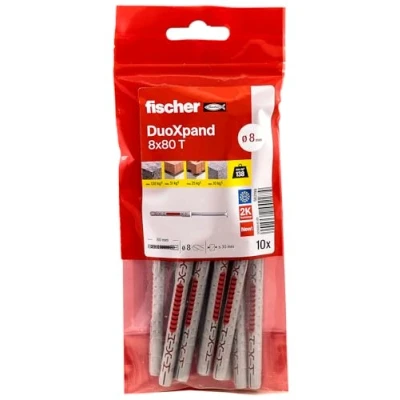 Imagen de fischer 562199 DuoXpand, Rojo, 8 x 80