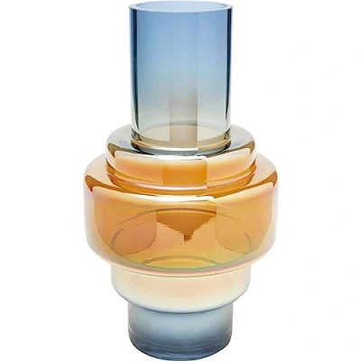 Imagen de Kare Phenom Multi Jarrón de diseño (35 cm), Color Naranja y Azul