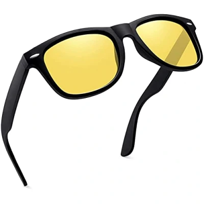Imagen de Joopin Gafas de Conducción Nocturna para Hombre y Mujer Sol Deportivas Visión Protección 100% UV400 Retro Clásicas
