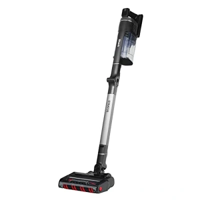 Imagen de Shark Stratos Aspiradora sin cable, 120 min autonomía (2 baterías), Anti Hair Wrap, Clean Sense IQ, minicepillo pelo mascotas, boquilla estrecha, cepillo multisuperficie, gris oscuro/plata IZ420EUT