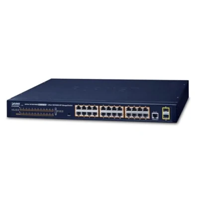 Imagen de PLANET GS 4210 24P2S Switch de Red, Color Negro