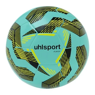 Imagen de uhlsport Player balón de fútbol, Jóvenes y Adultos, Verde/Negro/Amarillo Fluo, 5