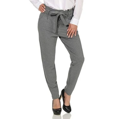 Imagen de Vero Moda HR Paperbag GA NOOS Pantalones, Mujer, Talla: Sx32, Medium grey