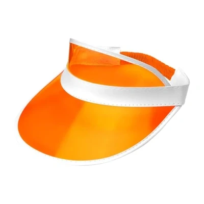 Imagen de WIDMANN 01469 Visera Estilo Años 80, Unisex Adulto, Gorra, Discoteca, Orgullo, Carnaval, Fiestas Temáticas, Talla Única, Color Naranja