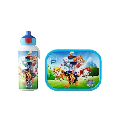 Imagen de Mepal Set de Almuerzo Campus Fiambrera para Niños con Botella Pop up y el Colegio o Llevar Sin BPA 400 ml + 750 Paw Patrol Pups