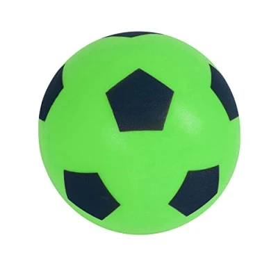Imagen de HTI Fun Sport Softball Balón de fútbol Espuma para Interiores/Exteriores, Pelota Horas diversión, Adultos, niños y niñas Todas Las Edades (Verde)