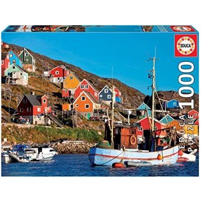 Imagen de Educa Puzzle de 1000 Piezas para Adultos Casas Nórdicas. Incluye Pegamento Fix Puzzle. A Partir 14 años (17745)