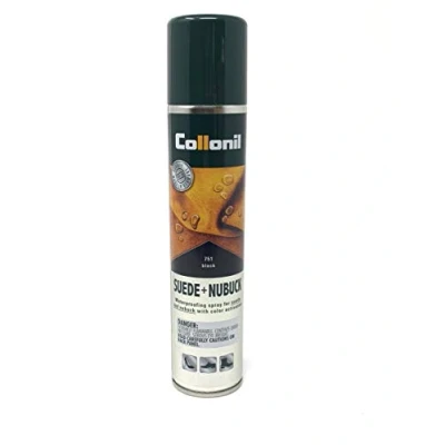 Imagen de Collonil Spray protector de gamuza y nobuk, 200 ml, color negro, Negro