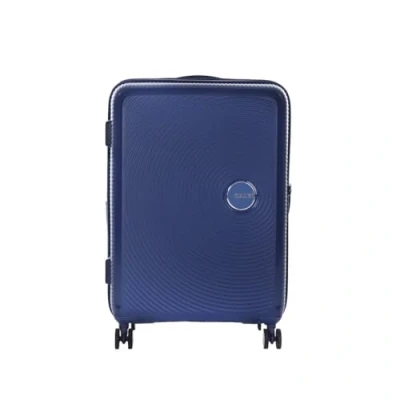 Imagen de American Tourister Funda expandible Soundbox Spinner M, 67 cm, 81 L, Azul (Azul Medianoche)