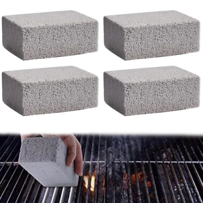 Imagen de RXKFIGX 4 Piezas Piedra de Limpieza pómez Limpiador para Parrilla Piedras Limpiadoras Ladrillo Bloque Limpiar Parrillas Sartenes WC