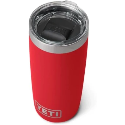 Imagen de YETI Rambler Tumbler, Vacuum Insulated Stainless Steel Tumbler with Magslider Lid, Rescue Red, 10 oz (296 ml)