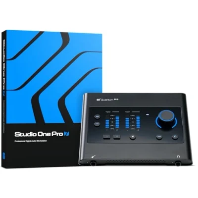 Imagen de PreSonus Quantum ES 2 Interfaz de Audio USB C, 2x2, 24 bit/192kHz con Preamplificadores MAX HD y Software Studio One+