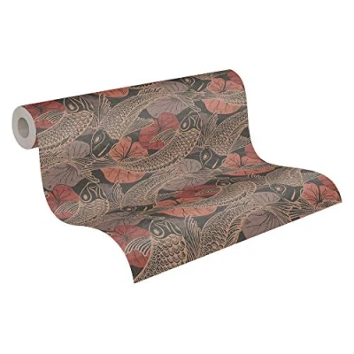 Imagen de Papel pintado Japones Mio Tokio Metropolitan Stories 2 A.S. Création tejido no 10.05 m x 0.53 Marrón Rojo Negro Fabricado en Alemania 378595 37859 5