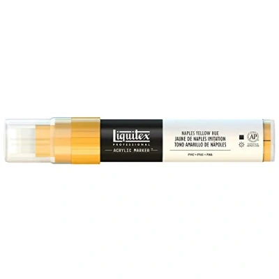 Imagen de Liquitex Rotulador de Pintura acrílica, Punta Ancha, Tono Amarillo nápoles, 15 mm