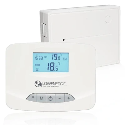 Imagen de Lowenergie Termostato digital inalámbrico programable RF Stat 7 días de calefacción temporizador ahorro energía