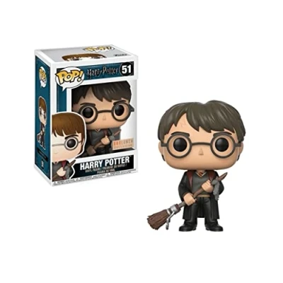 Imagen de Figura Pop Harry Potter with Firebolt &amp; Feather Exclusive