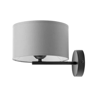 Imagen de Miratic Aplique Pared Interior con Rosca E27 Lampara Potencia Máxima de 60 W (Bombilla no Suministrada) Luminaria para una Iluminación Personalizada (Gris)