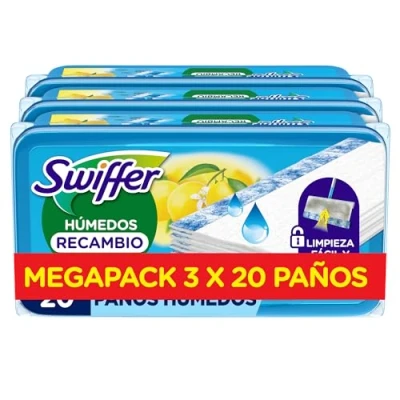 Imagen de Swiffer Sweeper Recambios Húmedos Para Mopa, 60 Unidades