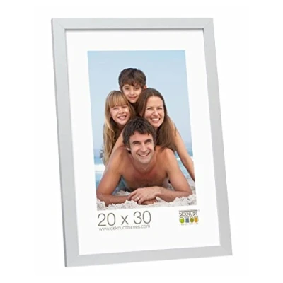 Imagen de Deknudt Frames S44CD1 40.0X60.0 Marco para Fotos (Madera y Madera DM, 40 x 60 cm), Color Plateado