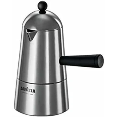 Imagen de ILSA Carmencita Espresso Maker, mango de aluminio, color negro, 6 tazas