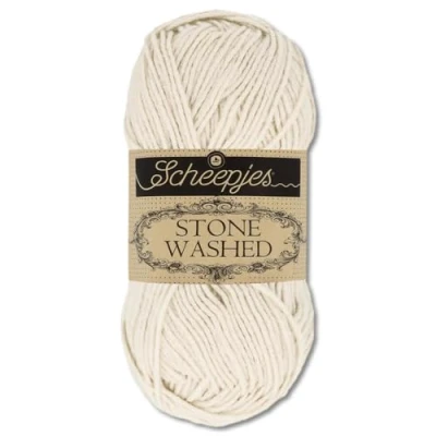 Imagen de Frida&#039;s Wollhaus Scheepjes 801 Moon Stone Washed Ovillo de lana para tejer, 50 g, 36 colores