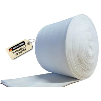 Imagen de Doubleyou Geovlies &amp; Baustoffe DN50 DN65 Manguera de filtro drenaje (100 m)