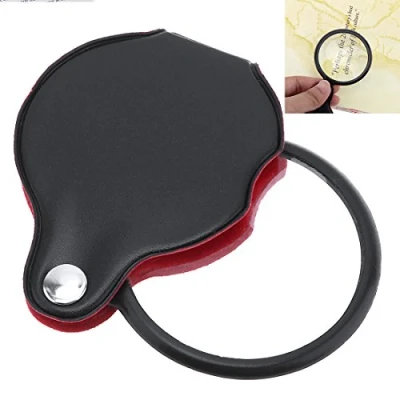 Imagen de Origlam Verre optique 5 x Mini loupe de poche, Avec Corticale Housse Protection pour Bureau/Lecture/Loisirs