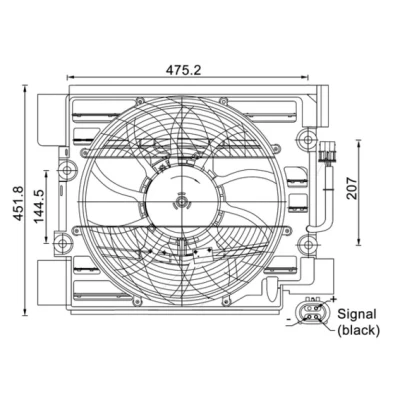 Imagen de MAHLE ORIGINAL ACF 24 000S Ventilador, condensador del aire acondicionado BMW: 5 Berlina, Touring norauto, oscaro, mister auto