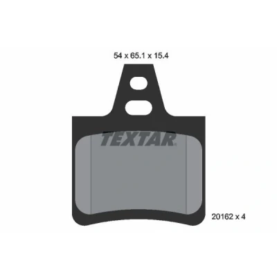 Imagen de TEXTAR 2016203 Juego de pastillas freno no preparado para indicador desgaste CITROËN: Xantia Hatchback, XM II Hatchback