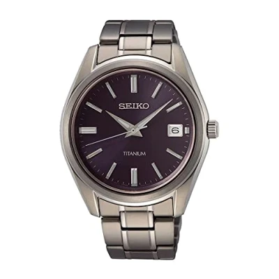 Imagen de Seiko Reloj Analógico para Hombres de Cuarzo con Correa en Metal SUR373P1
