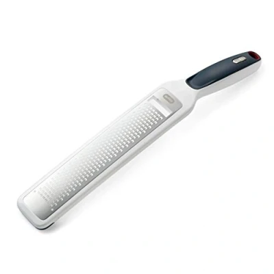 Imagen de Zyliss E900033 Smooth Glide Rallador de Raspador, Plástico/Acero inoxidable, Blanco/Gris, Manual con Mango, Apto Para Lavavajillas