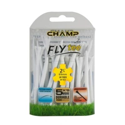 Imagen de Champ Zarma Unisex Golf Fly Tee, Blanco, 70 mm