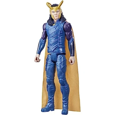 Imagen de Marvel Avengers Titan Hero Series Collectible Loki Action Figure, Toy For Ages 4 and Up F2246, Black, 12 Inch