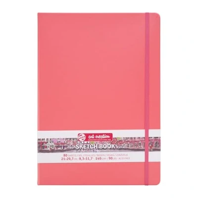 Imagen de Talens Art Creation Cuaderno de bocetos (80 hojas, 21 x 29,7 cm), color rojo coral