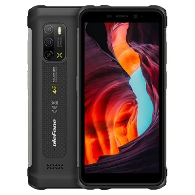 Imagen de Ulefone Armor X10 Pro Móvil Resistente, Cámara Submarina 20MP, Helio P22 4GB+64GB, 5.45&quot; IP68 Teléfono Robusto Impermeable Antigolpes Android 11, Ranura para 3 Tarjetas, Desbloqueo Facial NFC Negro