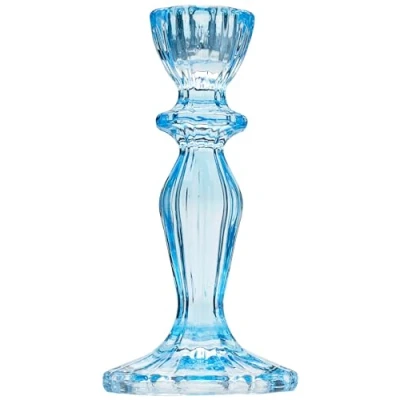 Imagen de Talking Tables Azul Candelero de Cristal Soporte Vela cónico Decorativo Interiores o Exteriores, Elegantes cenas, cumpleaños, jardín, Bodas, decoración del hogar, One Size