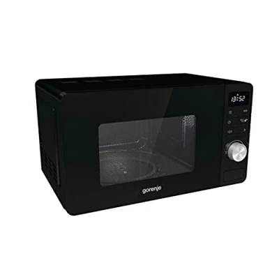 Imagen de Gorenje MO 20 A3B Stand Mikrowelle, 800 Watt, Liter, Timer AquaClean, Schwarz