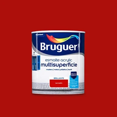 Imagen de Bruguer Acrylic Multisuperficie Esmalte al agua Brillante Bermellón 750 ml