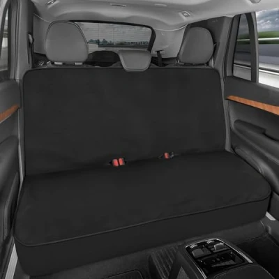 Imagen de BDK AquaShield funda para asiento trasero de coche, trasera neopreno impermeable coches, camiones, furgonetas, SUV, protector ideal niños y perros, accesorios automotrices (negro)