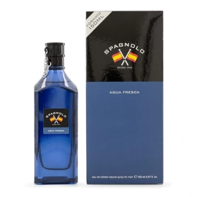 Imagen de SPAGNOLO Agua Fresca, Colonia Hombre, 150 ml, Perfume Formato Spray, Eau de Toilette Natural y Masculina, Aroma Oriental Amaderado, Fragancia Clásica Larga Duración