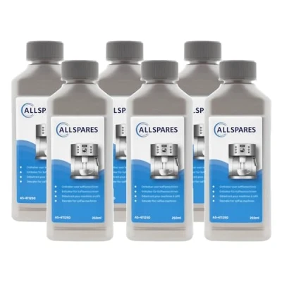 Imagen de AllSpares Líquido descalcificador universal (6 x 250 ml) para Delonghi/Saeco/Philips/DLSC003/CA6703