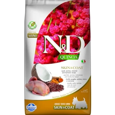 Imagen de FARMINA ND Dog Quinoa Skin Coat CODORNIZ Mini 2,5KG