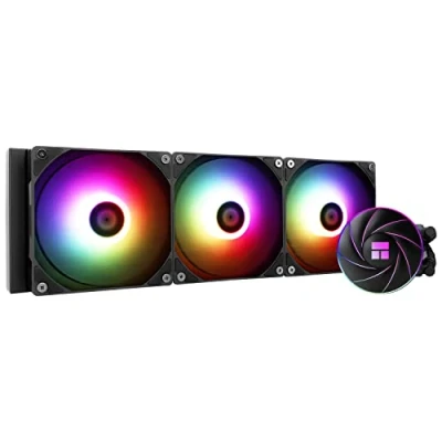 Imagen de Thermalright Aqua Elite 360 ARGB Enfriador de agua para CPU, con 3 ventiladores PWM 120 mm, velocidad 1550 rpm, AMD/AM4/AM5&amp;Intel LGA1150/1151/1200/2011/1700, ordenador CPU Aio (AE360