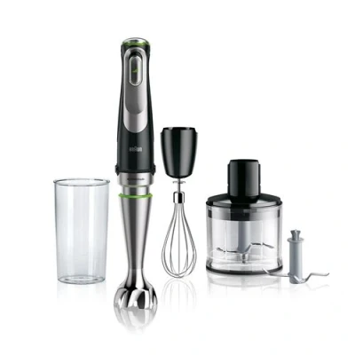 Imagen de Batidora de mano Braun Minipimer 9 MultiQuick MQ9135XI, SmartSpeed, 0.6 l , 4 Accesorios, Picadora, Inox