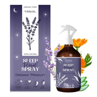 Imagen de Sleep Pillow Spray Relajante Bruma Almohada para Dormir Mejor 100ml Aceites esenciales Lavanda (Relajante), Aloe Vera (Oxigenante) y Camomila (Calmante) Dulces Sueños