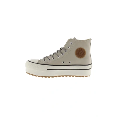 Imagen de Victoria Shoes Tribu Doble Efecto Zapatillas altas, Mujer, Talla: 36, Beige Zapatos